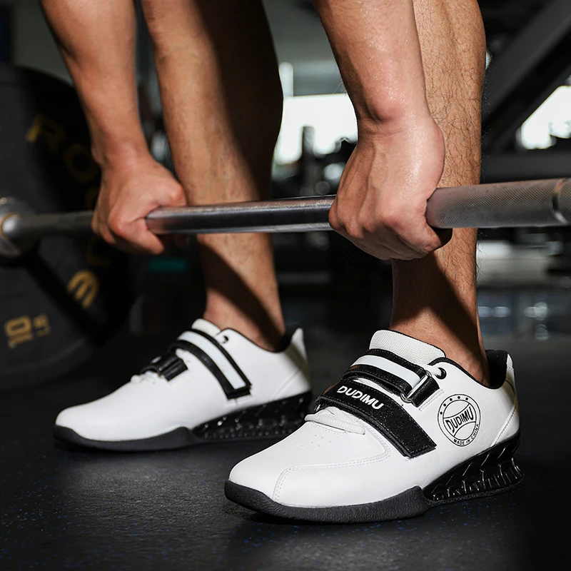 New Arrival Men Weight Lifting Shoes Professional Squat Shoes Leather sports Training Shoe Non-Slip Sneaker For Men