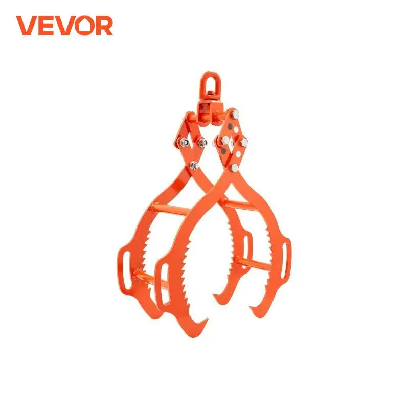 VEVOR Log Lifting Tongs Heavy Duty Steel Log Grapple Swivel Log Graper Timber Eagle Claw Design Log Skidding Tongs for Trucks