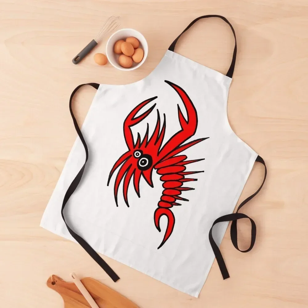 crawfish Apron Things For The Kitchen Cooking Smock for hairdressing kitchen utensil Apron