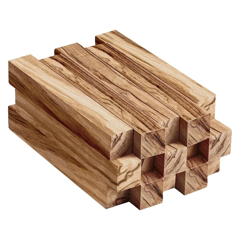 ABNO-15 قطعة من أدوات أقلام خشب الزيتون الفراغات لوازم تحول القلم DIY الحرف اليدوية، 5 × 3/4 × 3/4 بوصة