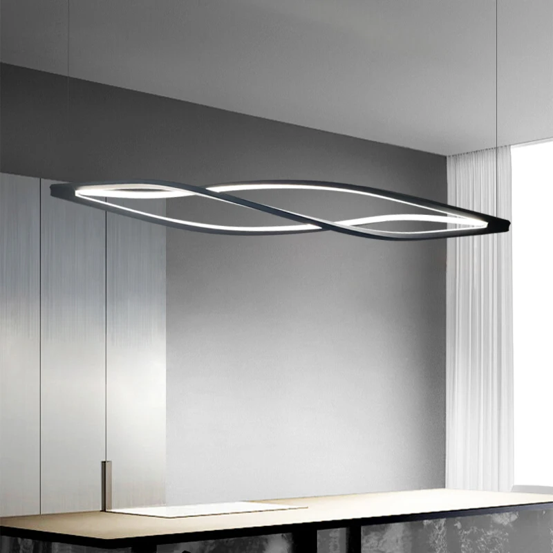 Neues Design Küche Ess insel Aluminium LED Pendel leuchte minimalist ische Aufhängung Haus Beleuchtung Dekoration Leuchten Leuchte