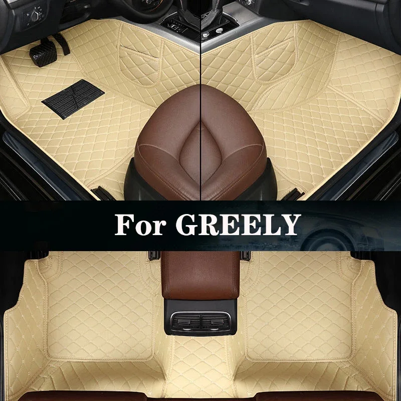 

New Side Storage Bag With Customized Leather Car Floor Mat For GREELY Emgrand EC7 EC8 LC(Panda) X7 GX7 EX7 icon Auto Parts