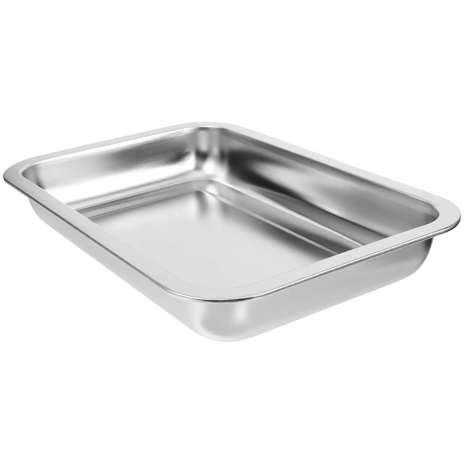 Stainless Steel Cat Litter Box Large Capacity Toilet Bedpan Household Rabbit Tray Shallow