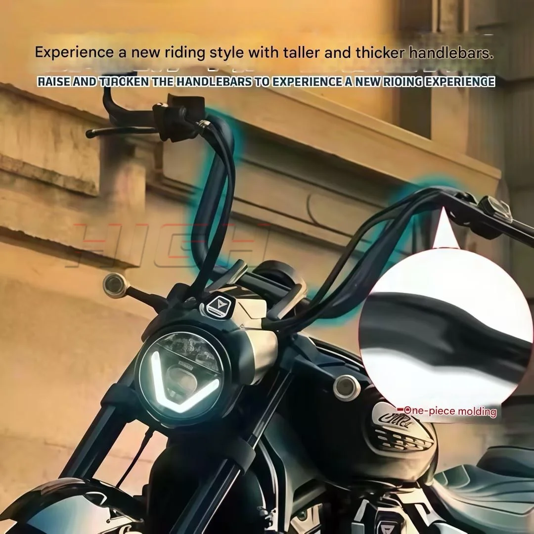 Motorcycle Ape Handlebar Heightened Riser Bar For VOGE CU625, High Rise / Low Rider Modified Steering Bar Accessories