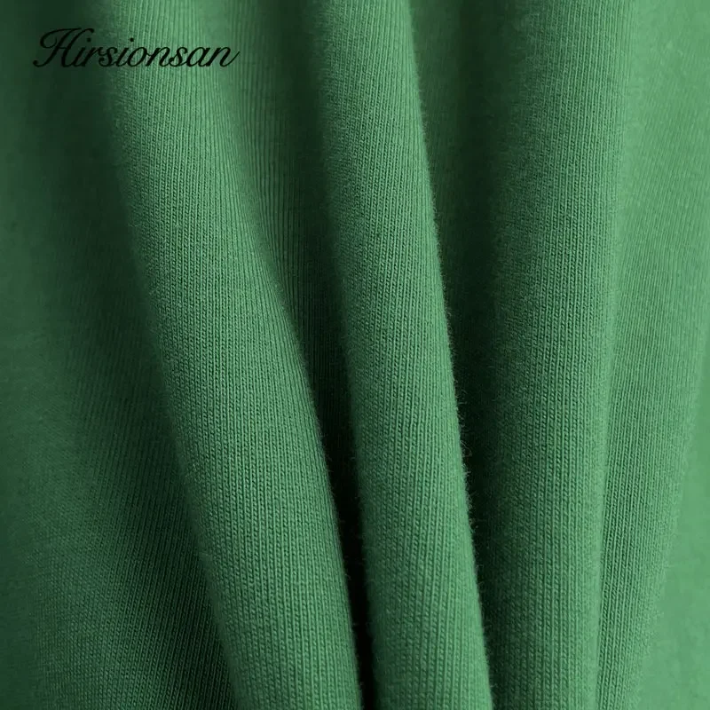 Hirsionsan Basic O-neck 100% Cotton T Shirt Women Loose Oversized Pullover Chic Cusual Tees Female Tops Girl Clothing 11 Colors