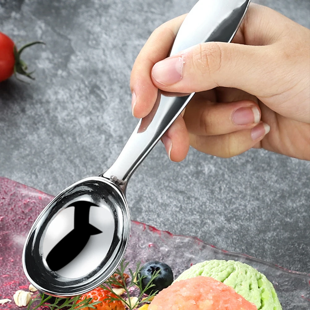 

Ice Cream Scoop Zine Alloy Spoon Kitchen Barware Fruit Practical Cookies Premium Anti Rust Easy Clean Home Cake Dessert Shop