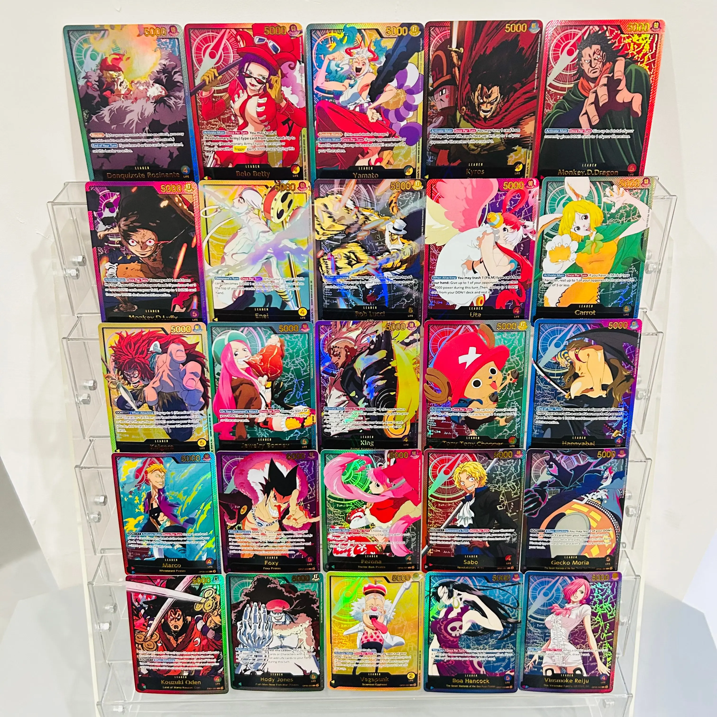 

One Piece 25pcs Luffy Hancock Marco Oden DIY Cards with Holographic Texture, Perfect Condition Premium Anime Collection Cards