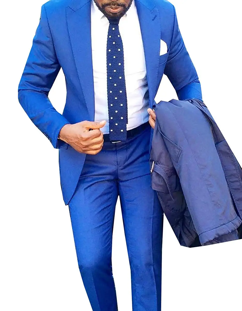 ピークラペル付きメンズ軽量ブレザー、ビジネスオフィスコート、3ピースベストとパンツ