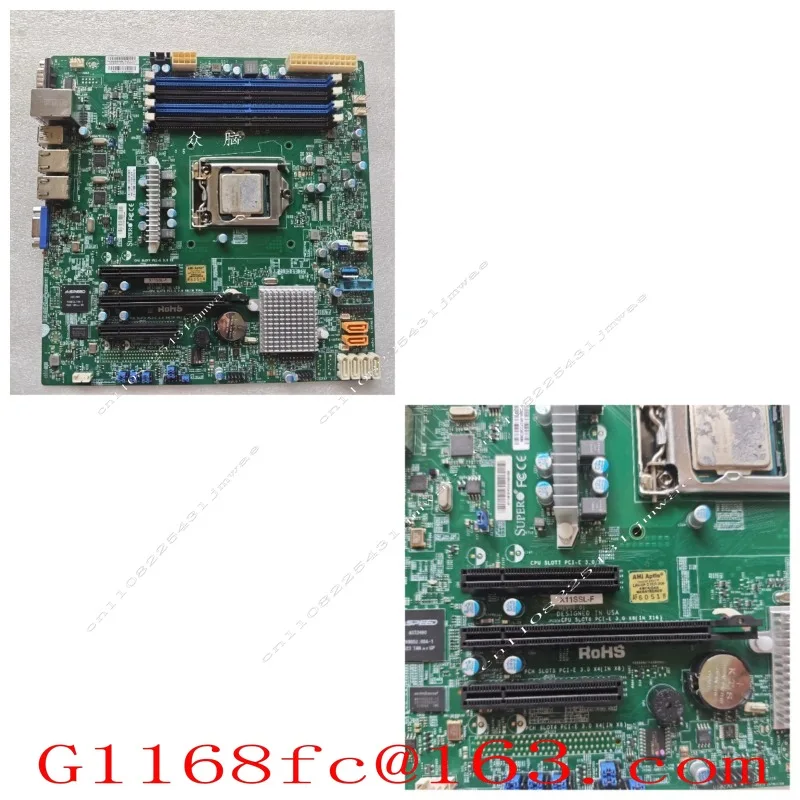 Server Motherboard X11SSH-F LGA1151, Compatible with Xeon E3-1200 V5 V6 CPUs, for NAS Workstation IPMI