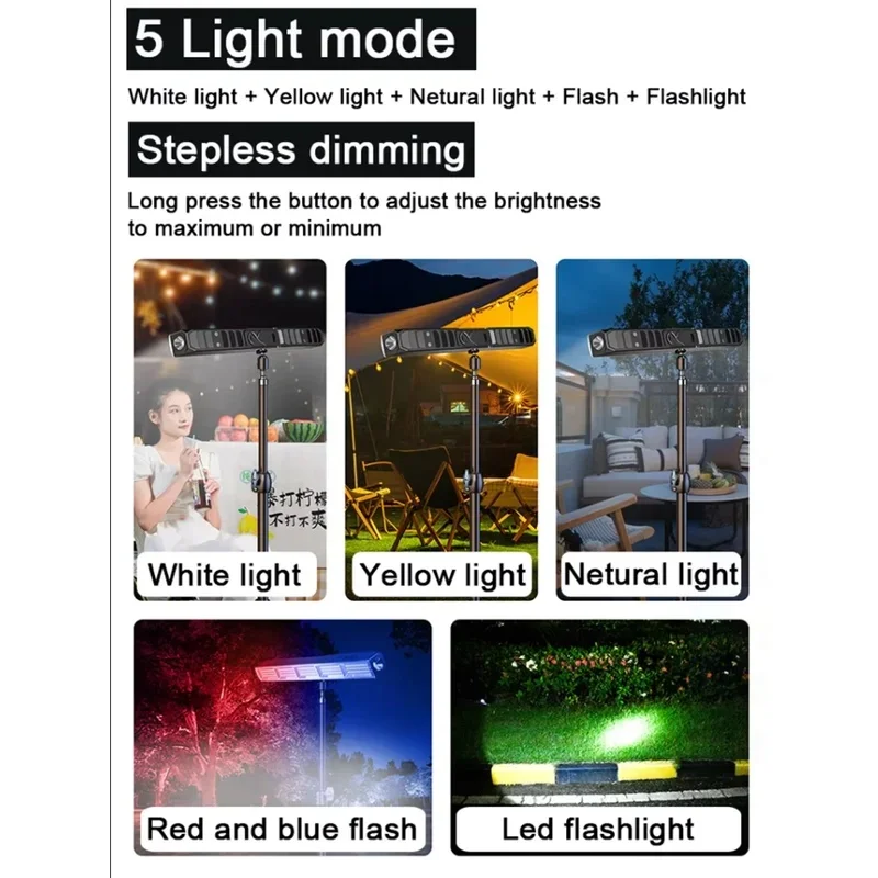 41cm Magnetic LED Work Light Bar High Power USB Rechargeable 3 Modes IP66 Waterproof Emergency Lamp Power Bank Function JJ3395 - view 4