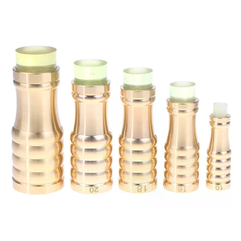 1PCS 10/16/18/20/25 Brass Cane Crutch Tip With Anti-Skid Rubber Pad For Hiking Pole Chair Leg Feet Replacement