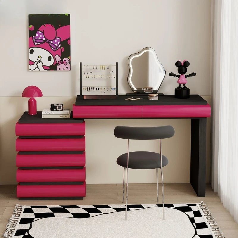 

Dresser bedside table integrated bedroom modern style makeup table