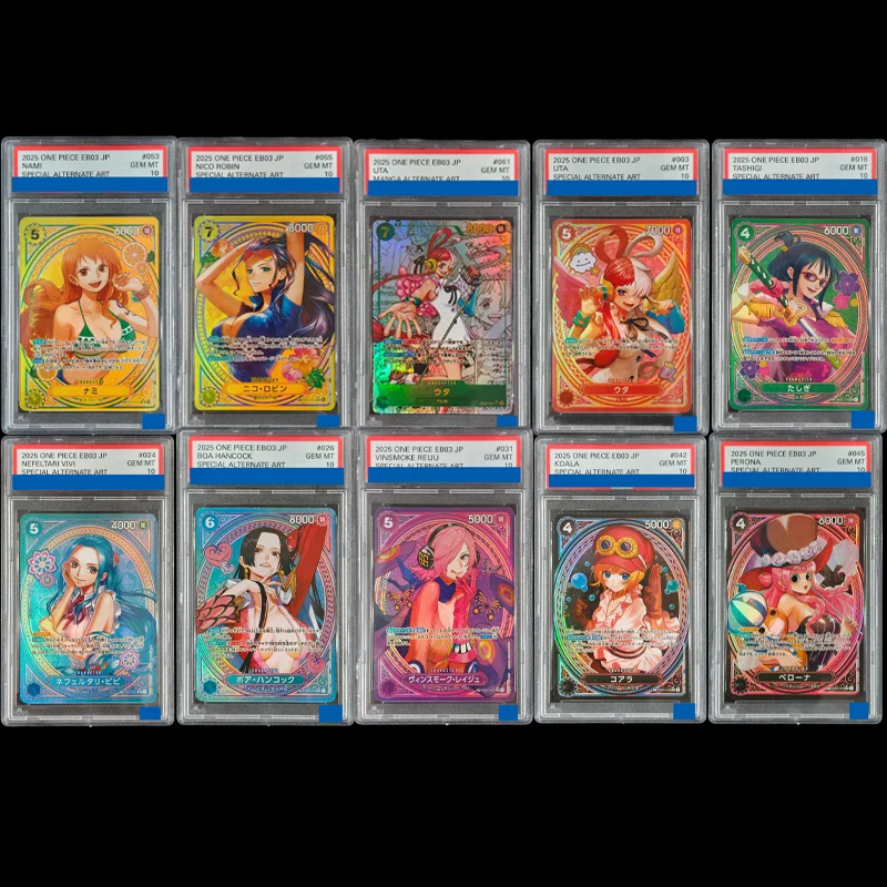 10 style ONE PIECE JAPANESE EB03-EXTRA BOOSTER HEROINES EDITION- #053 NAMI SPECIAL ALTERNATE ART Grade 10 Collection Card Toy