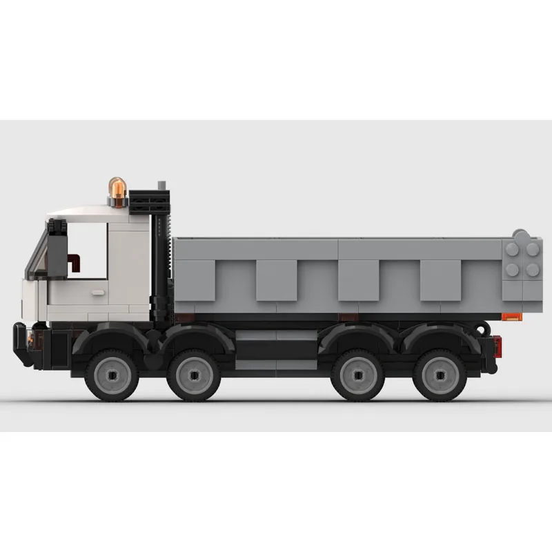 

MOC-188839 New Classic Mini Cargo Semi-Trailer Dump Truck Building Block Model 263 Parts MOC Boys Children Birthday Toy Gift