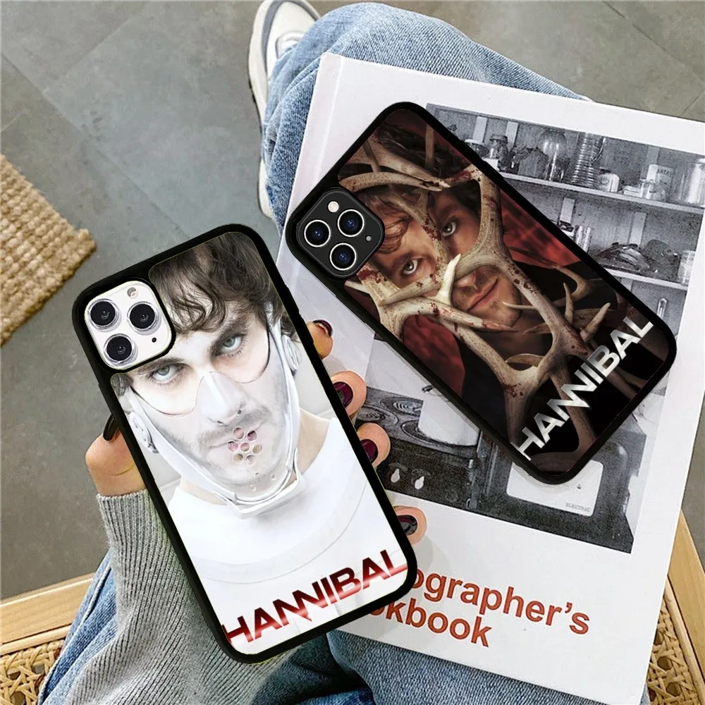 Hannibal Phone Case Silicone PC+TPU For For iPhone  11 12 13 14 15 16 Plus Pro Max Cover