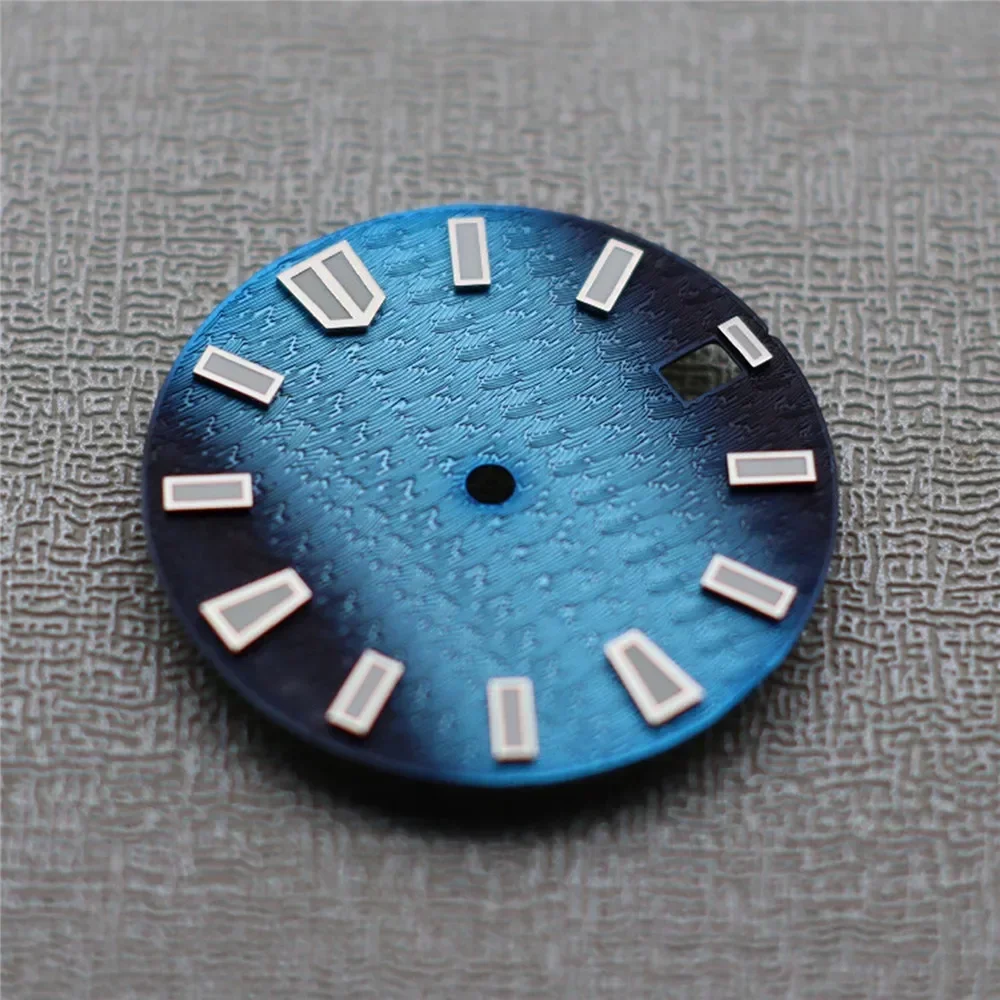 

NH35 NH36 Dial Gradient Blue Watch Faces 28.5mm Green Luminous Watch Modified Dial for NH35/NH36/4R/6R Movement NEW DIY