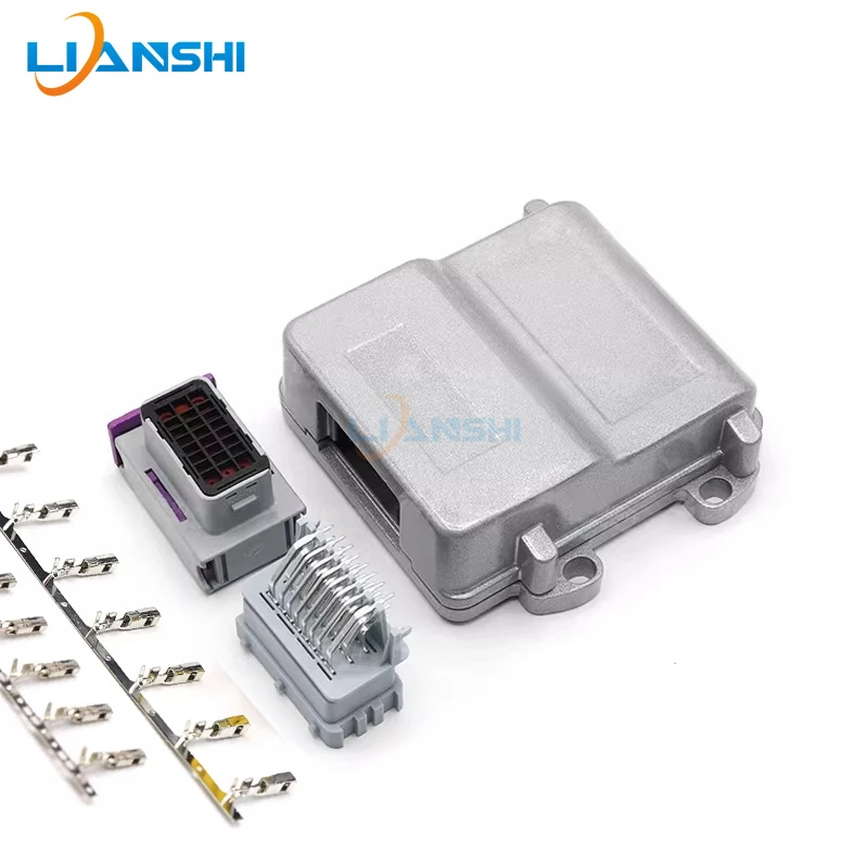 24Pin 24 Hole Automotive Connector Plug ECU Aluminum Shell Computer Controller PCB Board Connector