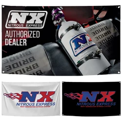 2×3ft 3×5ft Nitrous Express Flag Polyester Digital Printed Racing Car Banner Tapestry Curtain For Decor
