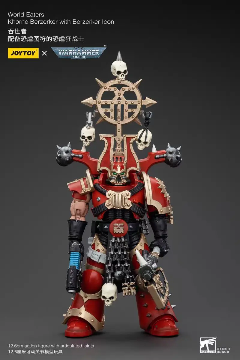 

【In Stock】JOYTOY Warhammer 40K World Eaters Khorne Berzerker 3PCS Toys Model Collection Gifts
