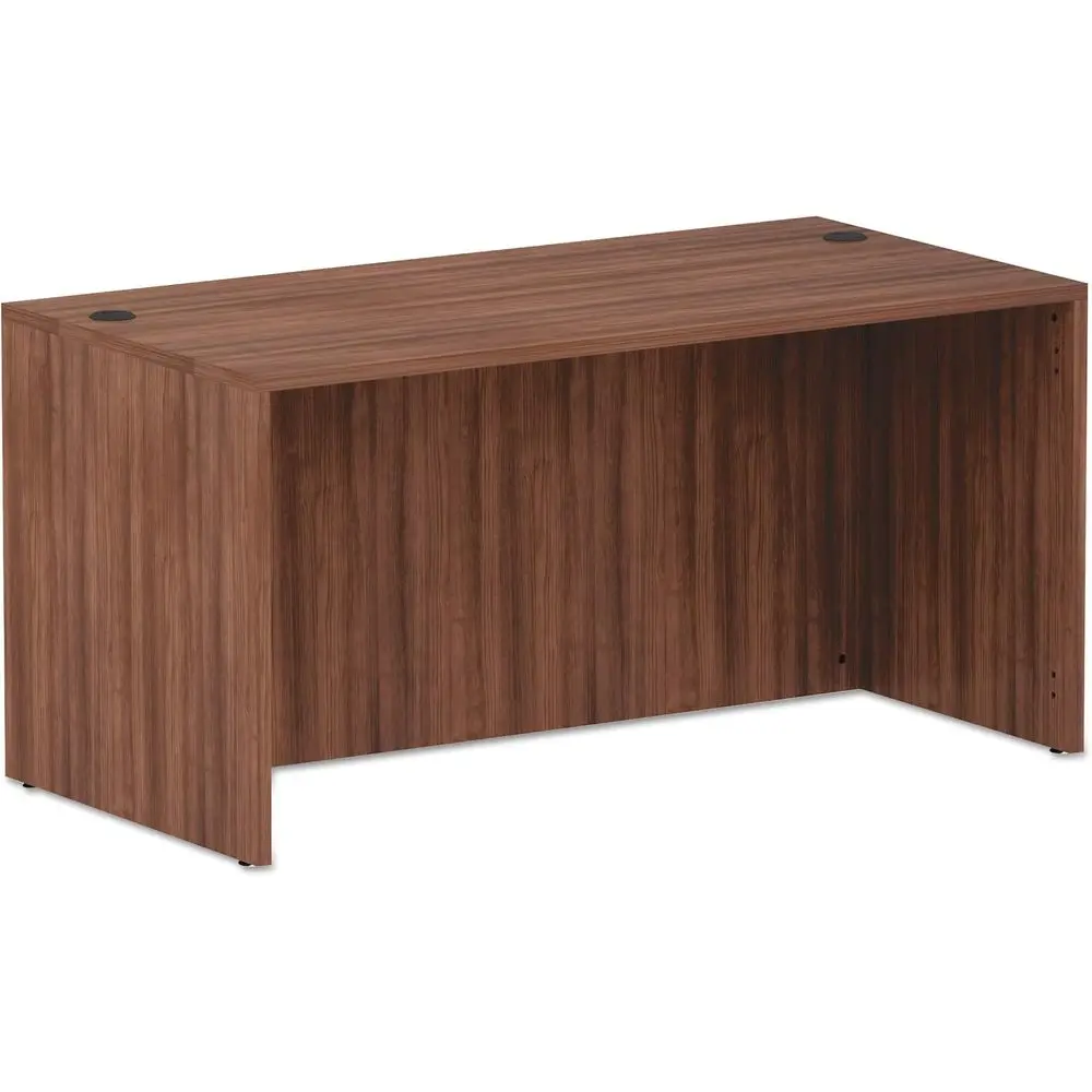 

Series Straight ront Desk Shell, 59.13" X 29.5" X 29.63", ern Walnut