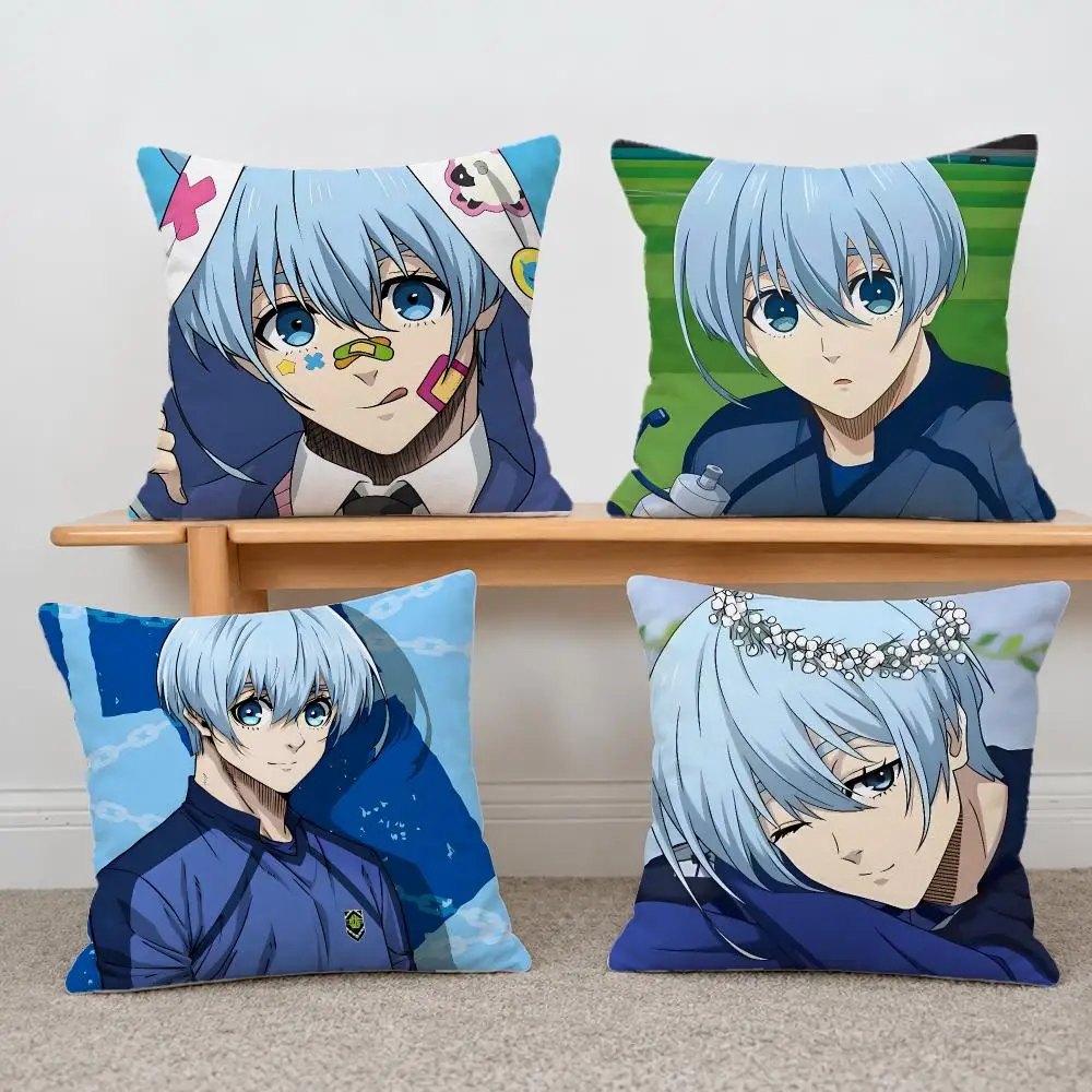 Anime hiori Yo Cushion Cover Short Plush Pillowcase, Sofa Bedroom Home Decor & Holiday Gift