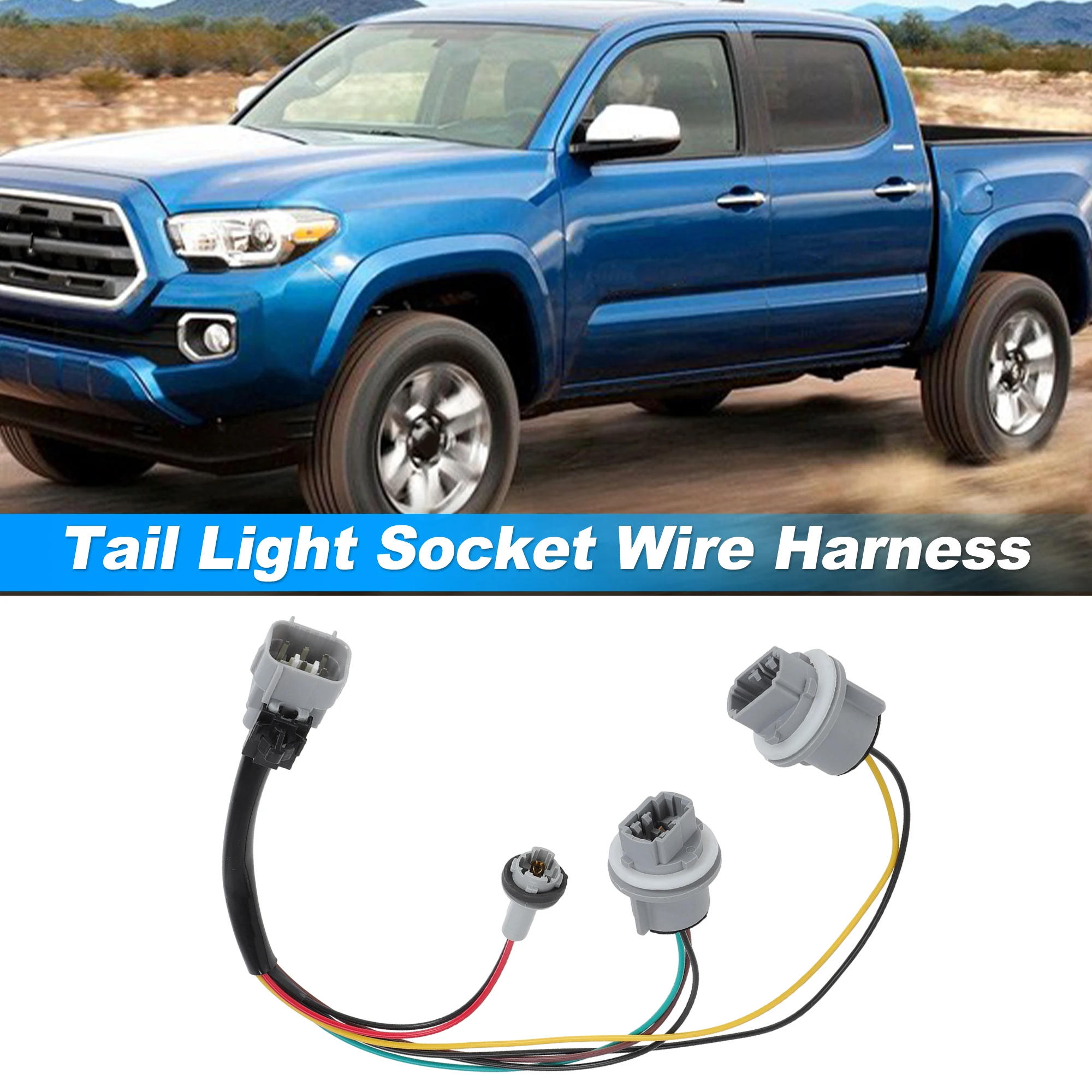 UXCELL 8155504150 Rear Tail Light Socket Wiring for Toyota Tacoma 05-16