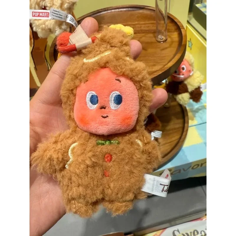 

100%AuthennticPOPMART Star People Delicious Moments Series Свеже выпеченное печенье Плюшевые подвески Модная слепая коробка Брелок