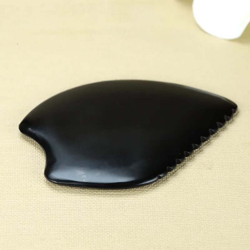 천연 비안석 페이셜 괄사 케로칸 스크래퍼 도구 목 얼굴 미용 스파 마사지 괄사 피부 관리 주름 제거