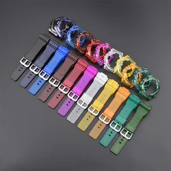 Strap + Case For Casio g-shock GMA-S110 120 130 TPU Watchband Transparent Bracelet Accessories With Tool