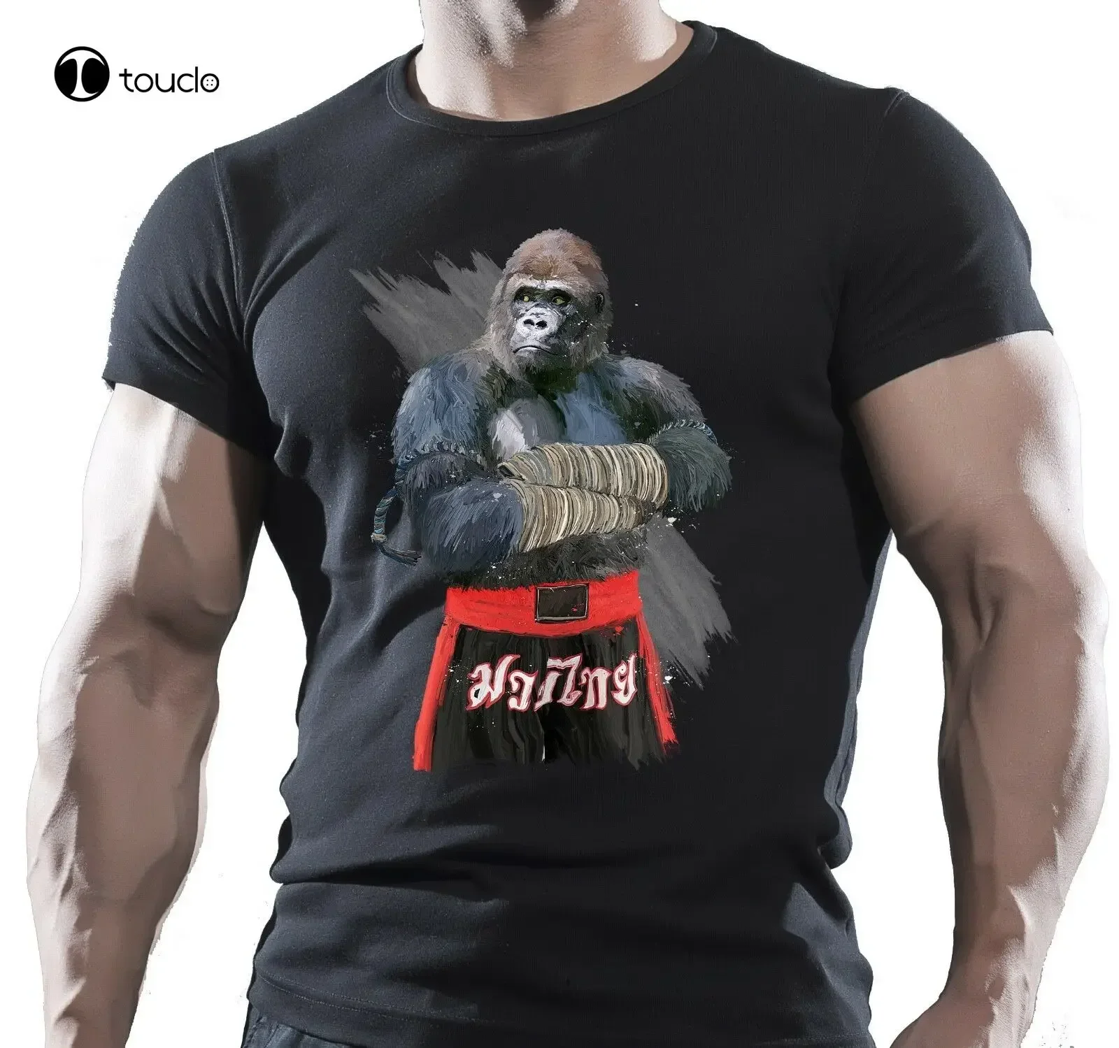 

Gorilla Fighter Mma Fighting Workout Motivation Mens T Shirt Muay Thai