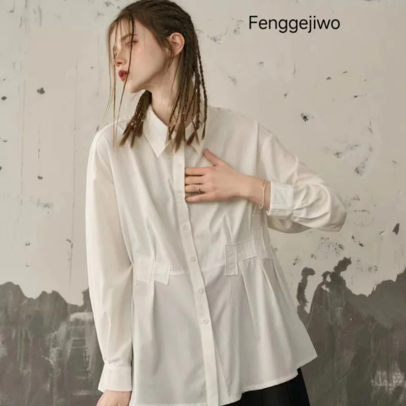 

Fenggejiwo Spring/Summer Women's casual shirt, personalized shirt, one size fits all