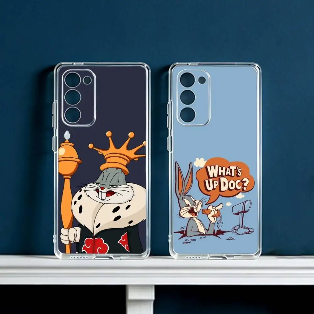 Wabbit Big Chungus Phone Case For Samsung Galaxy S24 S25 S23 S22 S21 Plus S24 S25 Transparent Cover Case