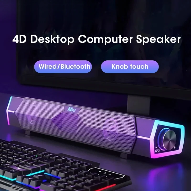 

Wireless Bluetooth Soundbar Speaker Bass Surround Sound Bar Home Theater System for Computer Laptop TV