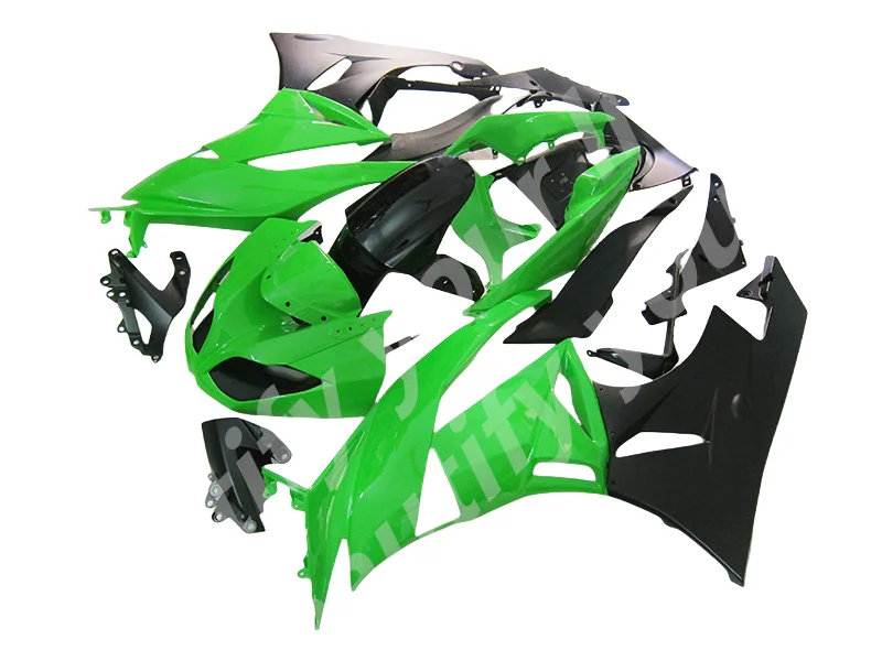 100% Injection Fairings Set for ZX6R 2009 2010 2011 2012 Kawasaki Ninja 09 10 11 12 ZX 636 6R ABS Plastic Bodywork black green