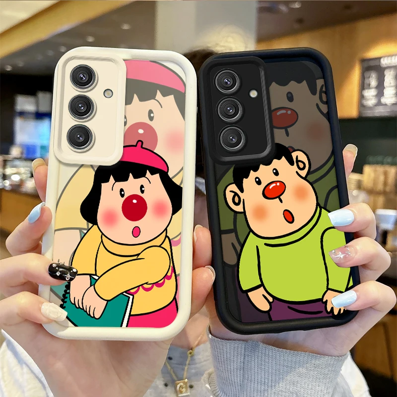 

Doraemon Big G Couple Phone Case For Samsung Galaxy A36 A35 A34 A33 A32 5G A31 A30 A24 A23 A22 A16 A12 A50S M55 Shockproof Cover