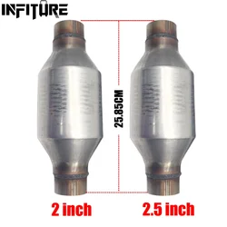 Universal 2 inch / 2.5 inch 400 cpsi High Flow Racing  EURO 1 Catalytic Converter With Ceramic Substrate Catalyst