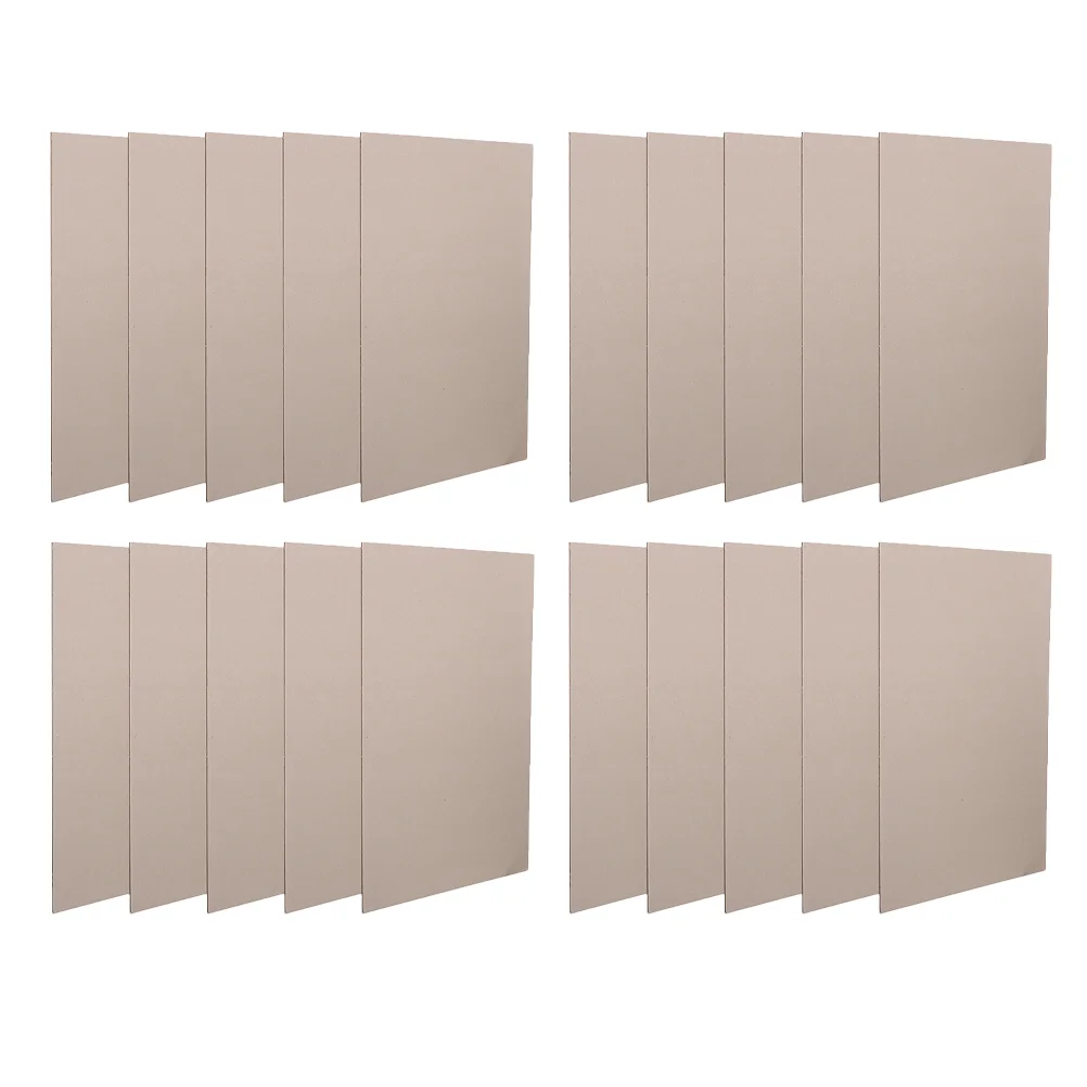 20 Sheets Double Sided Cardboard Paper A5 2mm Thick Craft Supplies Drawing Material Safe Paperboard For Teens Families