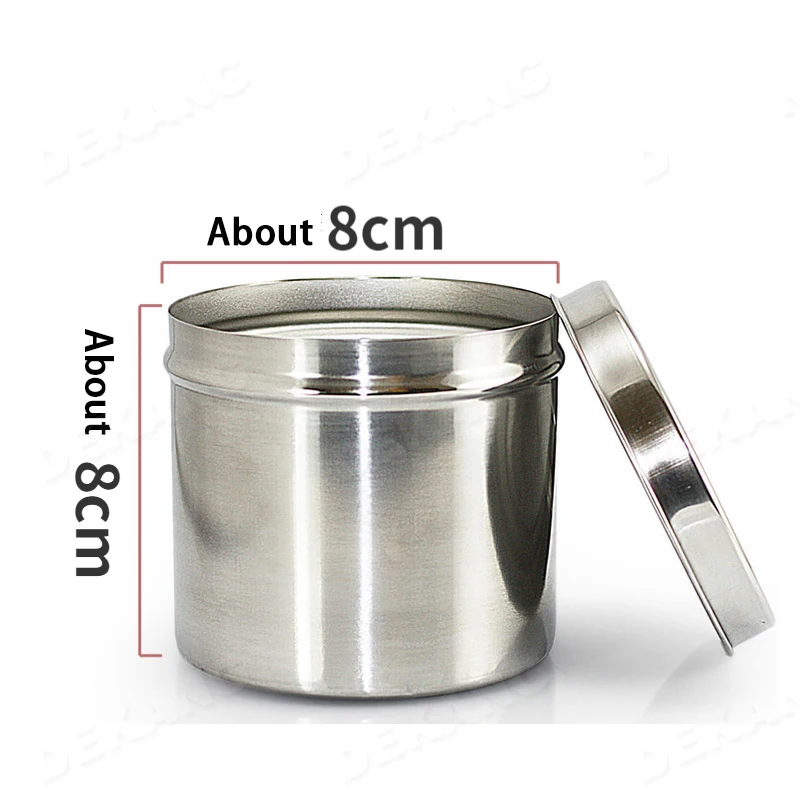 304 Stainless Steel Ointment Jar With Lid Alcohol Jar Cotton Ball Jar Cup Dressing Cup Ointment Gauze Bucket