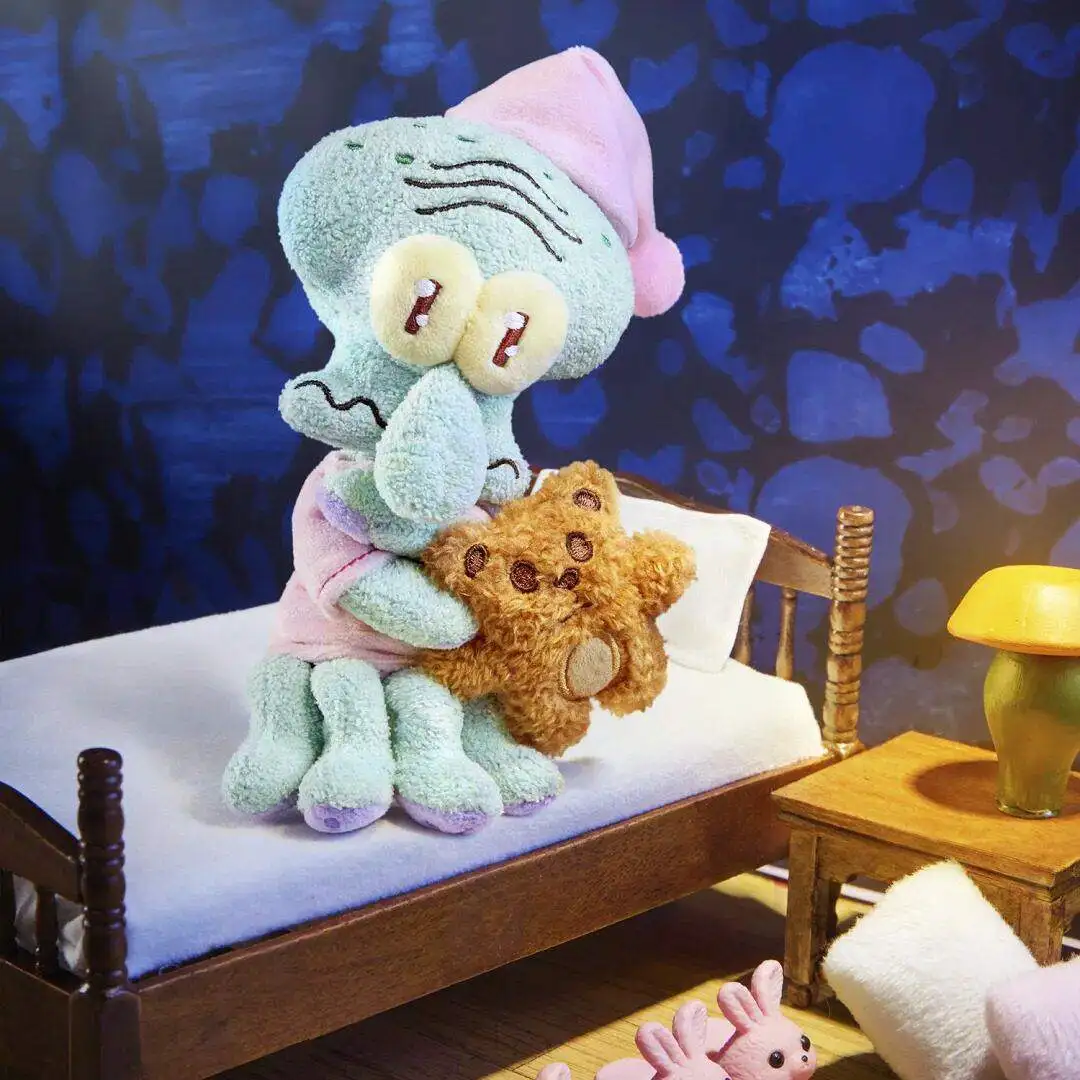 Original X11 Squidward A Day Series Blind Box Lustige Abstrakte Cosplay-Puppe SpongeBob Bikini Bottom Taschenanhänger Sammlerstück Geschenk