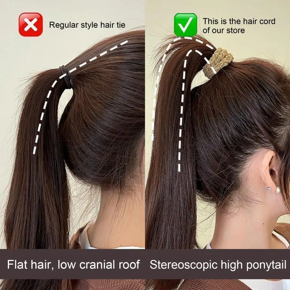 

Strong Hair Ropes 6pcs Anti-slip Hair Ropes Headbands Ties Set Soft Elastic Hair Accessories for Ponytails Buns Braids for Women