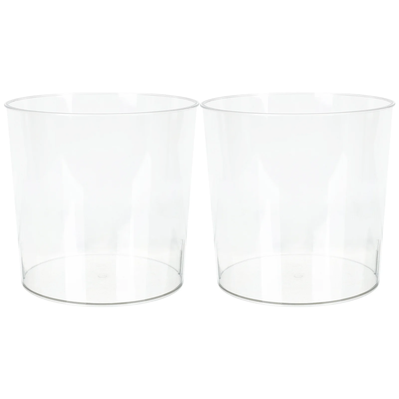 

2 Pcs Can Mini Desk Bucket Waste for Table Countertop Trashcan Small Rubbish Bin Plastic Garbage