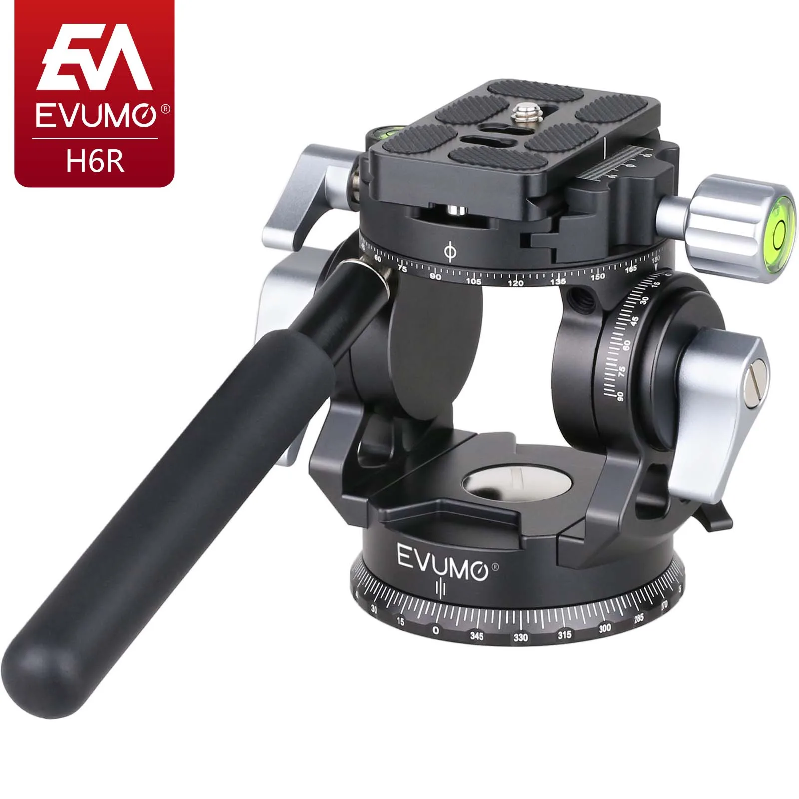 Hollow Panoramic Tripod Head Rotating Camera Video Head Mount Arca Swiss Quick Release Plate for Camera Tripod Max Load 10kg