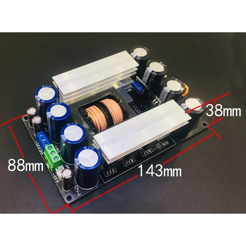 1000w LLC Soft Switching Power Amplifier Board Switching Power Board Dual Output Voltage ±35v To ±80v for Diy Auido