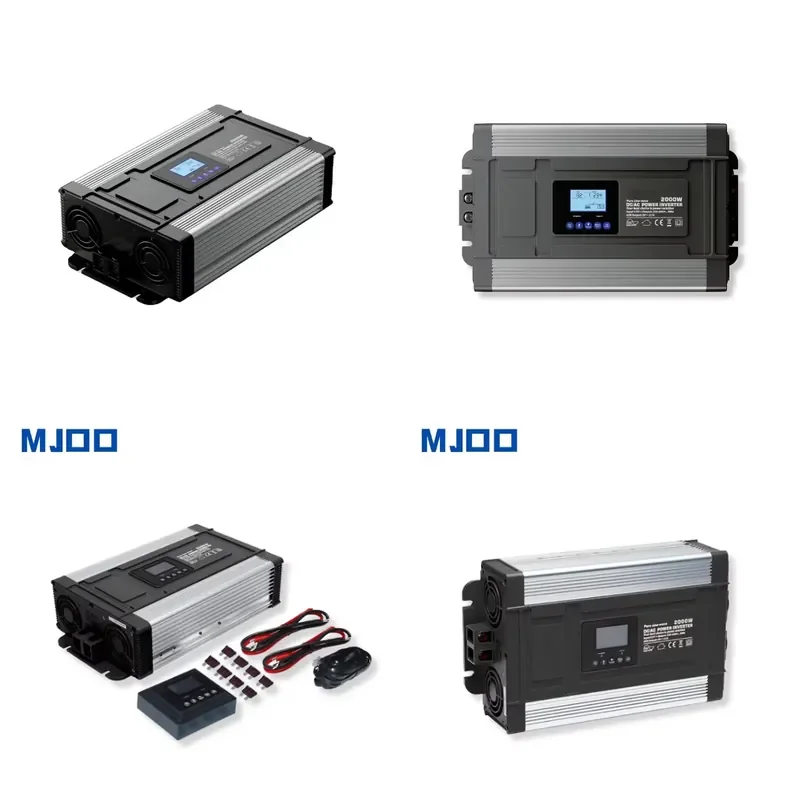 Pure Sine Wave 2000W Car Power Inverter DC 12V 24V 48V to AC 100V 110V 120V for Solar Outdoor Home Air Conditioning