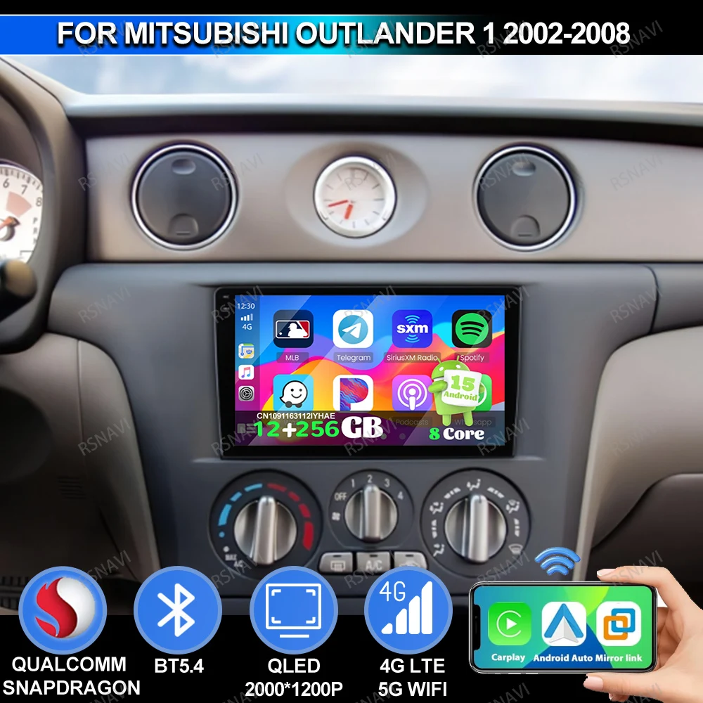 Car Radio Android 15 For Mitsubishi Outlander 1 2002 2003-2008 CAR WINDSHIELD SUNSHADES Interior Replacement Parts Stereo Clio 4