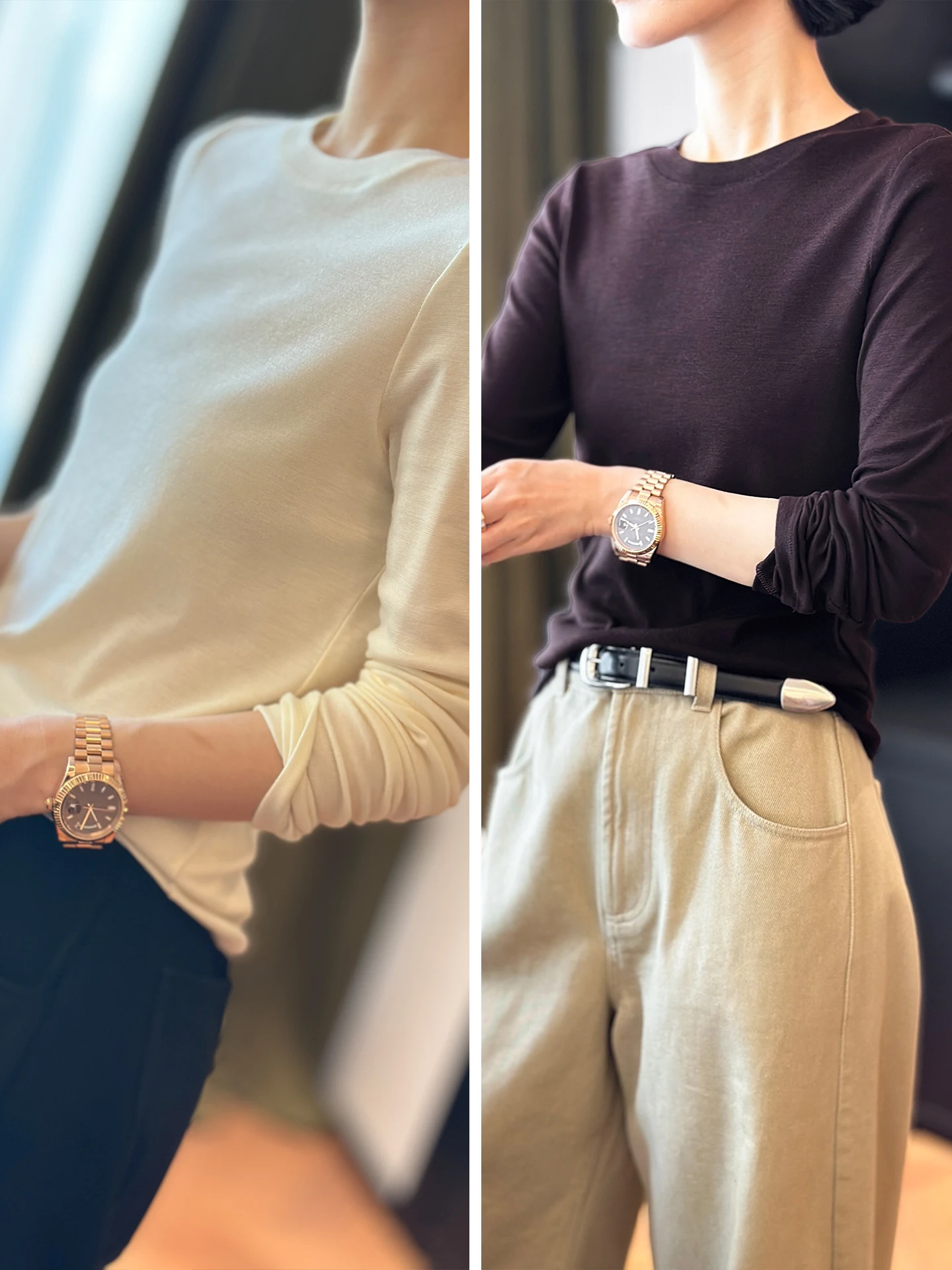 

Осенний женский трикотажный топ из мягкой шерсти (80 нитей), комфортный, теплый, повседневный, с круглым вырезом