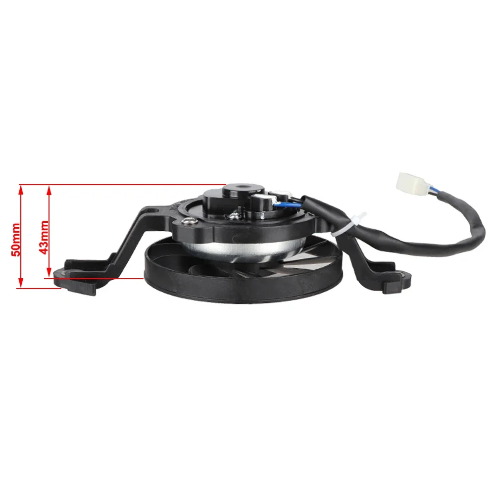 3 inch 12V Motorcycle Cooling Fan Oil Cooler Engine Electric Radiator for Honda Yamaha Kawasaki Suzuki Motocross Accessories - Image 2