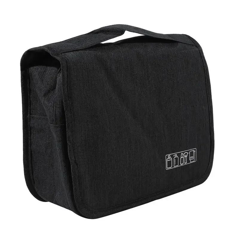 

Large Capacity Solid Color Hanging Storage Bags Dry And Wet Separation Travel Wash Bags Women's Portable Cosmetics Storage Bag