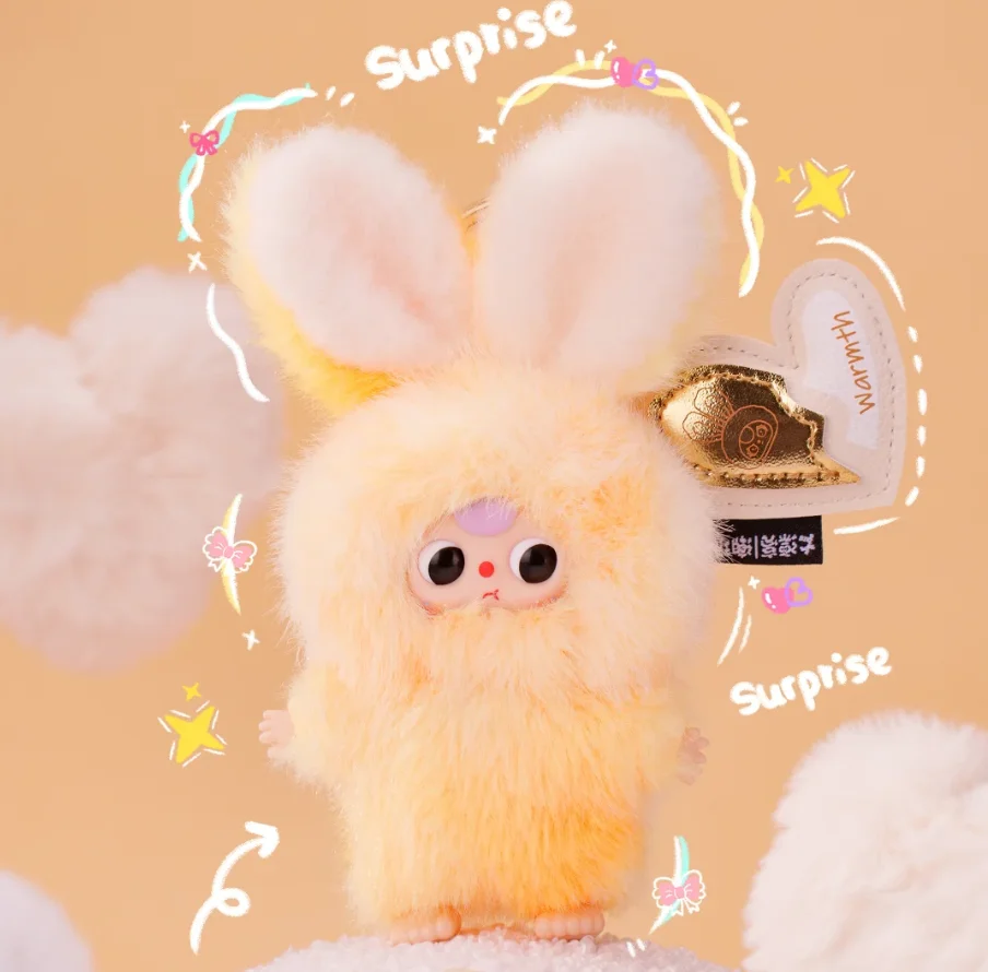 New Kawaii Style  Baby Three Super Mini Bunny Series Vinyl Blind Box Mystery Box Pendant Doll Surprise Birthday  Girl Gift