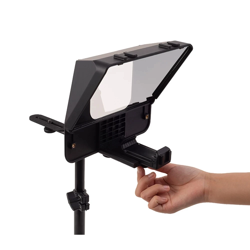 A10 Phone DSLR Camera Recording Teleprompter 10 Inch for iPad Tablet Phones Prompting Inscriber Prompter With Remote Control